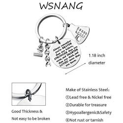 WSNANG Biology Chemistry Keychain Always Remember You are Braver Stronger Smarter Than You Think Keychain Future Chemist Gift Scientist Biology Student Graduation Gift
