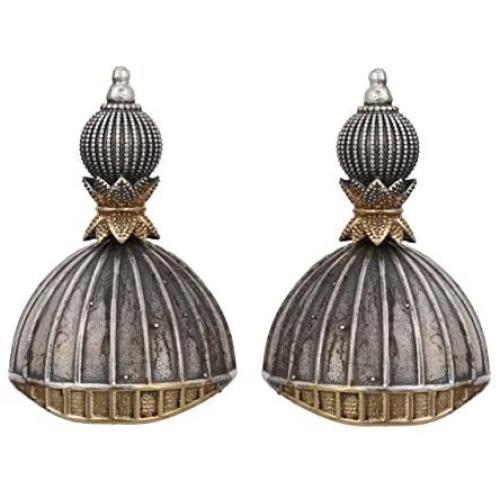 Aheli Oxidized Drop Dangle Earrings Jhumkis Indo Western Boho Vintage Jhumka Festive Party Wear Fashion Jewelry for Women Girls
