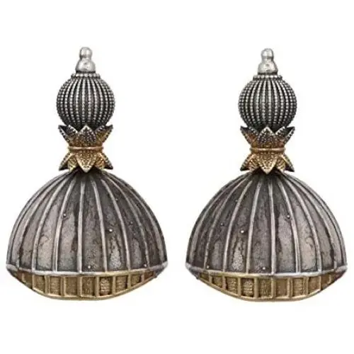 Aheli Oxidized Drop Dangle Earrings Jhumkis Indo Western Boho Vintage Jhumka Festive Party Wear Fashion Jewelry for Women Girls