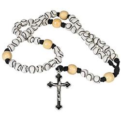 CB Athlete Protection Baseball (Softball) Shape Bead 20 Inch Corded Athletic Wear Sports Rosary