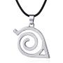 AILUOR Naruto Pendant Necklace, Naruto Red Cloud Necklace Cartoon Naruto Leaf Village Symbol Logo Cosplay Pendant Necklace Naruto Anime Cosplay Jewelry for Women Men