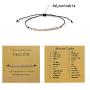 TAMHOO 10 Pcs Morse Code Bracelets for Women - Handmade Bead String Bracelet for Teens -Morse Code Bracelet for Men - Inspirational Morse Code Jewelry Gift for Women