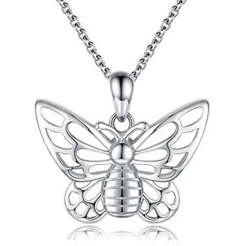 Sterling silver Urn Butterfly Cremation Necklace for Ashes S925 Memorial Pendant Urn Ashes Jewelry Gift for Loss of a Loved One Sterling silver Urn Butterfly Cremation Necklace for Ashes S925 Memorial Pendant Urn Ashes Jewelry Gift for Loss of a Loved One
