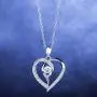 Van Chloe Women 925 Sterling Silver Necklace Love Heart Pendant Only You Cubic Zirconia Diamond White Gold Plated Necklace Jewelry Gifts for Women Girls 17.7''+ 1.77'' (Heart) (Heart) (Only You) Van Chloe Women 925 Sterling Silver Necklace Love Heart Pendant Only You Cubic Zirconia Diamond White Gold Plated Necklace Jewelry Gifts for Women Girls 17.7''+ 1.77'' (Heart) (Heart) (Only You)