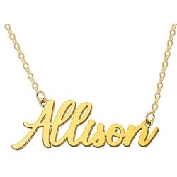 KELORIS PATH Custom Name Necklace Personalized Name Necklace 18K Gold Plated Dainty Pendant for Women Girls Kids Teens Monogram Necklace Gold Jewelry Gift