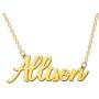 KELORIS PATH Custom Name Necklace Personalized Name Necklace 18K Gold Plated Dainty Pendant for Women Girls Kids Teens Monogram Necklace Gold Jewelry Gift