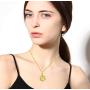 Gold Hexagon Initial Necklace for Girl,Letter A-Z Personlized Name Jewelry Engraved Alphabet Necklace for Teen Girls