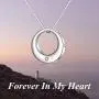 HUKKUN Sterling Silver Urn Necklace for Ashes Infinity/Cross/Circle of Life Cremation Jewelry for Ashes Keepsake Memorial Jewelry for Women Men