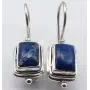 SilverStarJewel 925 Sterling Silver Natural Rectangle Cabochon Lapis Lazuli Earrings 2.5 cm SilverStarJewel 925 Sterling Silver Natural Rectangle Cabochon Lapis Lazuli Earrings 2.5 cm