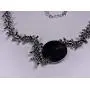 Skye Jewelry Barbed Wire Necklace w/Round Ying Yang Attached Pendant & Adjustable Clasp Fits 14” – 17”