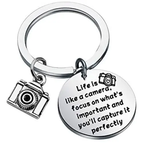 FUSTMW Photographer Gift Camera Charm Keychain Wedding Photographer Gift Camera Jewelry Gifts for Videographer Inspirational Gift FUSTMW Photographer Gift Camera Charm Keychain Wedding Photographer Gift Camera Jewelry Gifts for Videographer Inspirational Gift