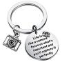 FUSTMW Photographer Gift Camera Charm Keychain Wedding Photographer Gift Camera Jewelry Gifts for Videographer Inspirational Gift