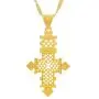 Ethiopia Eritrean Gold Color Cross Pendant Necklace for Women Men African Jewelry Gifts Ethiopia Eritrean Gold Color Cross Pendant Necklace for Women Men African Jewelry Gifts