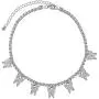 SUNXN Butterfly Necklace Tennis Chain Choker CZ Bling Silver Gold Pendant Necklace Gift for Women Girls Jewelry
