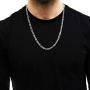 In Style Designz .925 Solid Sterling Silver Figaro Link ITProLux Necklace Chains 2MM - 10.5MM, 16'' - 30'', Men & Women, Made In Italy