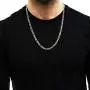 In Style Designz .925 Solid Sterling Silver Figaro Link ITProLux Necklace Chains 2MM - 10.5MM, 16'' - 30'', Men & Women, Made In Italy