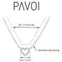 PAVOI 14K Gold Plated Heart Pendant | Layered Necklaces | Gold Necklaces for Women | 18'' Length with a 2'' Extension