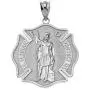 925 Sterling Silver Saint Florian Patron of Firefighters Pendant Necklace 925 Sterling Silver Saint Florian Patron of Firefighters Pendant Necklace