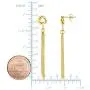 14K Gold Yellow Love Knot Tassel Earrings 14K Gold Yellow Love Knot Tassel Earrings