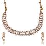 Efulgenz Fashion Chunky Crystal Faux Pearl Vintage Antique Gold Plated Statement Collar Choker Necklace Earrings Jewelry Set