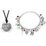 Winssi Zelda Bracelets Charms and Zelda Necklace for Fans Cosplay Costume Jewelry