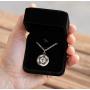 Pendant Sports Luke 1:37 Athletes Necklace Crafted in Stainless Steel and Presented in a Black Velvet Box. Baseball, Football, Hockey, Racing, Soccer, Basketball & Volleyball.