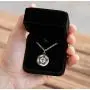 Pendant Sports Luke 1:37 Athletes Necklace Crafted in Stainless Steel and Presented in a Black Velvet Box. Baseball, Football, Hockey, Racing, Soccer, Basketball & Volleyball.
