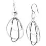 Silpada with Flair Open Drop Earrings in Polished and Oxidized Sterling Silver Silpada with Flair Open Drop Earrings in Polished and Oxidized Sterling Silver