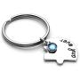 Jovivi Best Friends Forever and Ever Friendship Necklaces Keychains for 3/4,Alloy Heart Matching Puzzle Piece BBF Friendship Jewelry