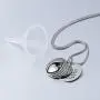 Beydodo Personalized Heart Cremation Urn Necklace for Ashes Always in My Heart Memory Necklace Gift with Funnel Kit