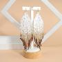 PLTGOOD Boho Tassel Dangle Earrings for Women Girls - Handmade Miyuki Delica Seed Beads Earrings Long Statement Earrings Jewelry