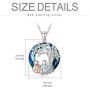 TOUPOP,Sister Gifts from Sister Sterling Silver Tree of Life Pendant Necklace with Blue Circle Crystal Jewelry Gifts for Sister Women Friend Girls Birthday Mothers Day