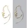 HZJCC Hollowed out face drop earrings for women gold plated punk earrings Jewelry (gold) HZJCC Hollowed out face drop earrings for women gold plated punk earrings Jewelry (gold)