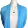 Turquoise Network Gemstones Pendant Necklace in Sterling Silver 925 Turquoise Network Gemstones Pendant Necklace in Sterling Silver 925