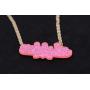 Personalized Custom Name Necklace Double Nameplate Acrylic board Made Any Name Dazzling and Stunning