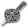 Gungneer Stainless Steel Irish Trinity Celtic Knot Cross Triquetra Pendant Necklace Keel Chain Jewelry Men Women