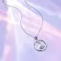 DAOSHANG 925 Sterling Silver I Love You Mom Elephant Mother Daughter Round Pendant Necklace for Women Animal Jewelry Gift DAOSHANG 925 Sterling Silver I Love You Mom Elephant Mother Daughter Round Pendant Necklace for Women Animal Jewelry Gift