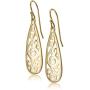 Sterling Silver Filigree Tear Drop Earrings