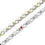 Titanium Magnetic Bracelet Heart Hollow Design Link Stylish Magnet Bracelets for Women,4 Colors to Choose, 8.3 Inches Adjustable
