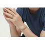 3 in 1 Strong Magnetic Therapy Stringless Necklace Bracelets Ring Unisex Permanent Magnet for Arthritis and Pain Relief Fidget Stress Relief and Anti-Anxiety (Gold)