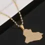 Stainless Steel Fashion Iraq Map Pendant Necklace Gold Color Map Of Iraq Jewelry Stainless Steel Fashion Iraq Map Pendant Necklace Gold Color Map Of Iraq Jewelry
