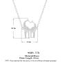 MIXIA Minimalist Double Kissing Giraffes Necklace Abstract Simple Animal Pendant