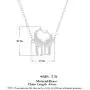 MIXIA Minimalist Double Kissing Giraffes Necklace Abstract Simple Animal Pendant