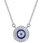 BAMOER 925 Sterling Silver Expandable Lucky Blue Evil Eye Chain Bracelet Necklace with Sparkling Cubic Zirconia for Women Girls BAMOER 925 Sterling Silver Expandable Lucky Blue Evil Eye Chain Bracelet Necklace with Sparkling Cubic Zirconia for Women Girls