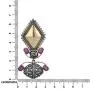 Aheli Intricate Crafted Indian Oxidized Dual Tone Dangle Earrings Ethnic Bollywood Party Tribal Fashion Jewelry for Women