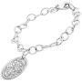 Silpada Nickel and Dime Coin Link Chain Bracelet in Sterling Silver, 7.5''