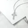 Gem Stone King 925 Sterling Silver Sky Blue Aquamarine Cross Pendant Necklace For Women (2.15 Ct Oval with 18 Inch Chain) Gem Stone King 925 Sterling Silver Sky Blue Aquamarine Cross Pendant Necklace For Women (2.15 Ct Oval with 18 Inch Chain)