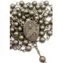 Nazareth Store Metal Beads Combat Rosary Necklace St Therese Virgin Of The Smile Medal with Crucifix Vintage Design - Velvet Bag Nazareth Store Metal Beads Combat Rosary Necklace St Therese Virgin Of The Smile Medal with Crucifix Vintage Design - Velvet Bag
