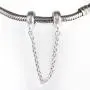 Safety Chain Charms Heart 925 Sterling Silver Beads fit Pandora Charms Bracelet & Necklace Safety Chain Charms Heart 925 Sterling Silver Beads fit Pandora Charms Bracelet & Necklace