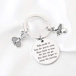 Tennis Keychain Gifts Tennis Player Gifts Tennis Teams Inspiration Gift Tennis Jewelry Tennis Coaches Gifts Take Pride in How Far You Have Come